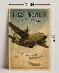 C-123 Provider Heavy-Lift Legacy Poster PosterGoat