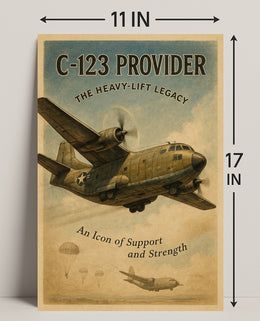 C-123 Provider Heavy-Lift Legacy Poster PosterGoat