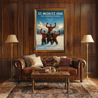 St. Moritz 1948 The Comeback Games Poster