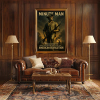 Minute Man American Revolution Poster