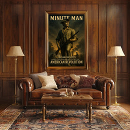 Minute Man American Revolution Poster