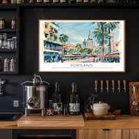 Portland Cityscape Poster PosterGoat