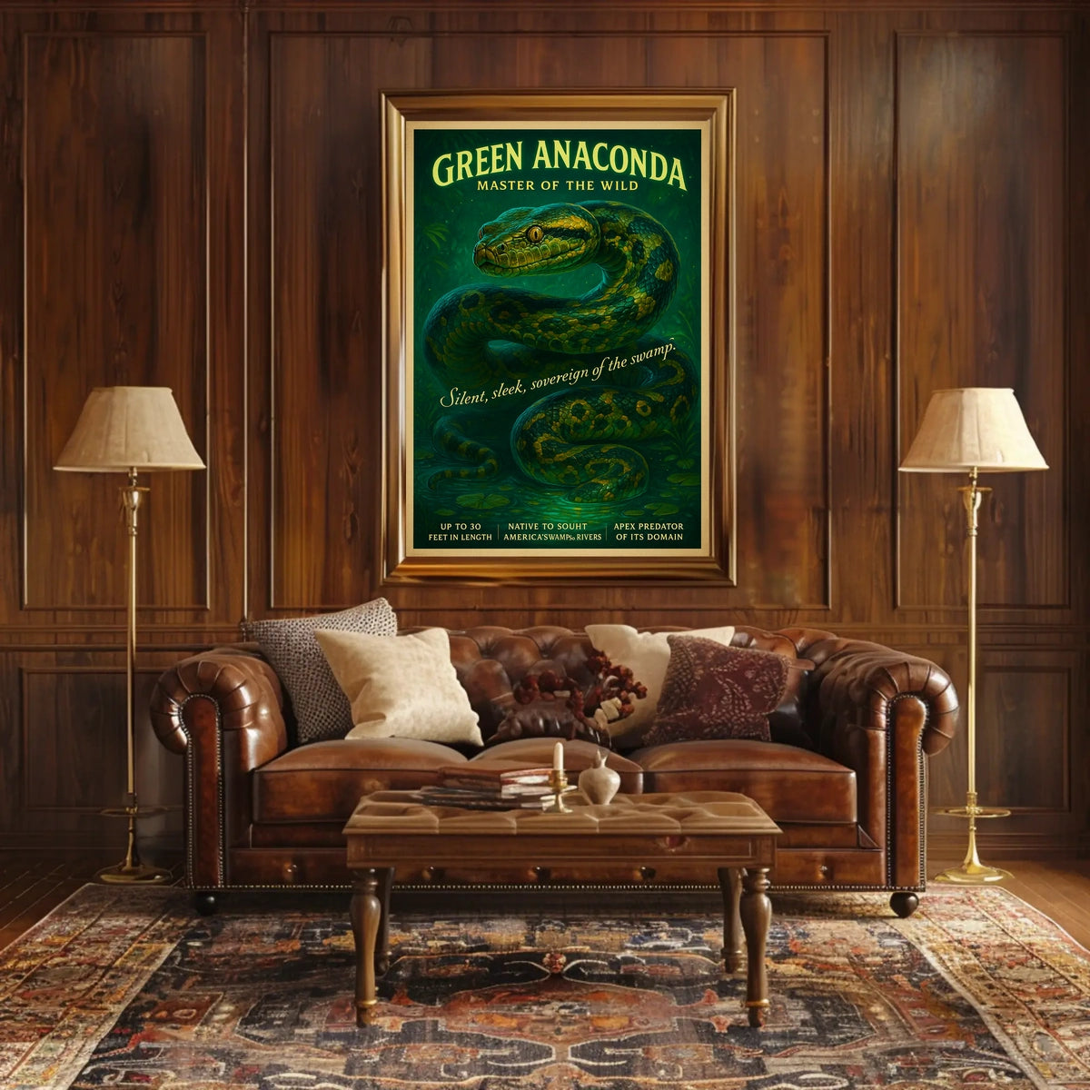 Master Of The Wild Green Anaconda Poster