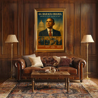 Obama Portrait Political Art Print: Presidential Poster
