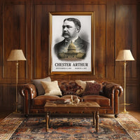 Chester A. Arthur 21st President of the United States Reflections Poster