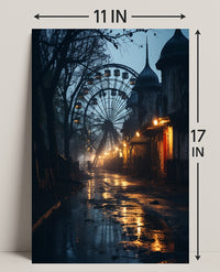 Eerie Carnival Night Poster