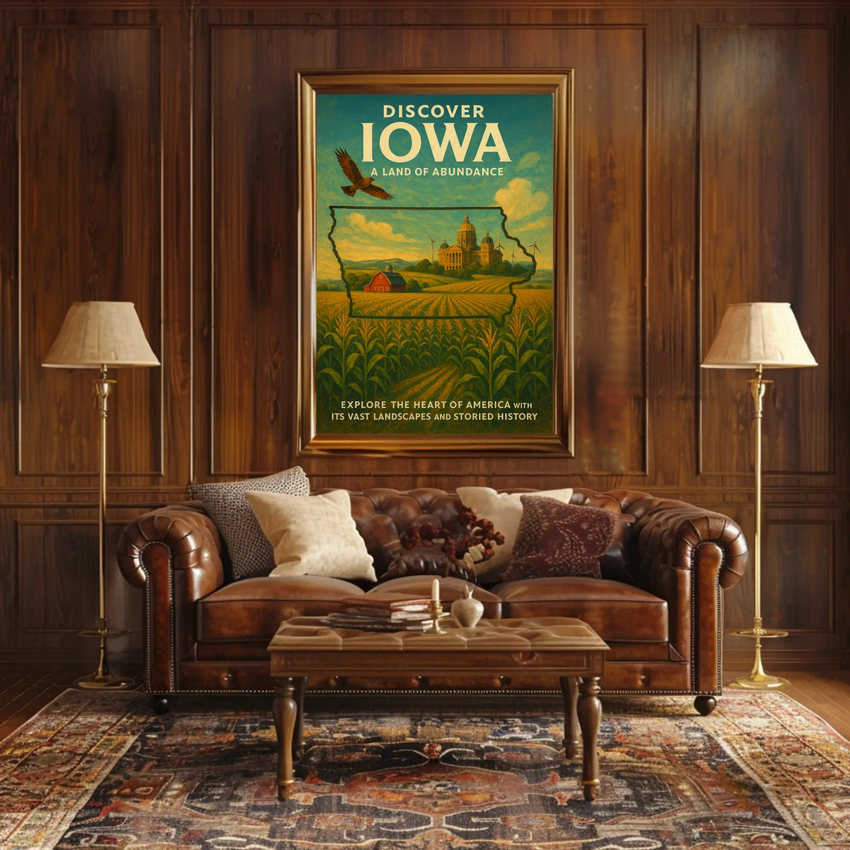 Discover Iowa A Land of Abundance Poster