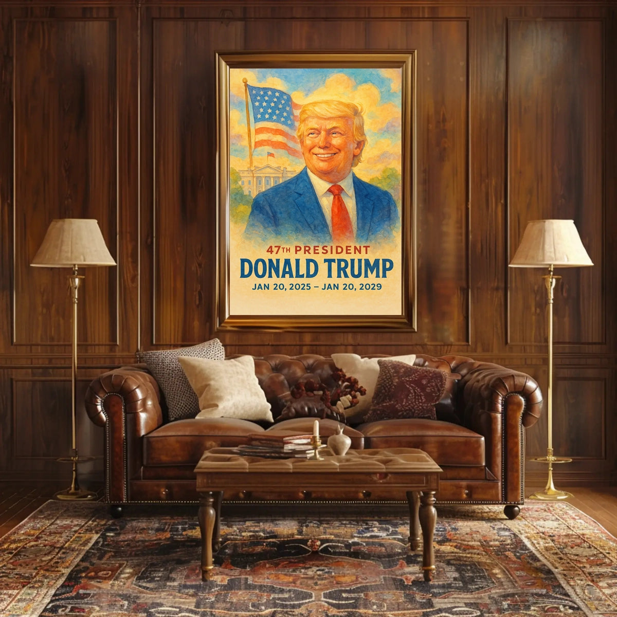 Donald Trump Visionary at the Helm Poster