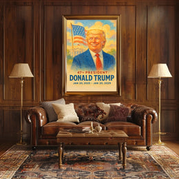 Donald Trump Visionary at the Helm Poster