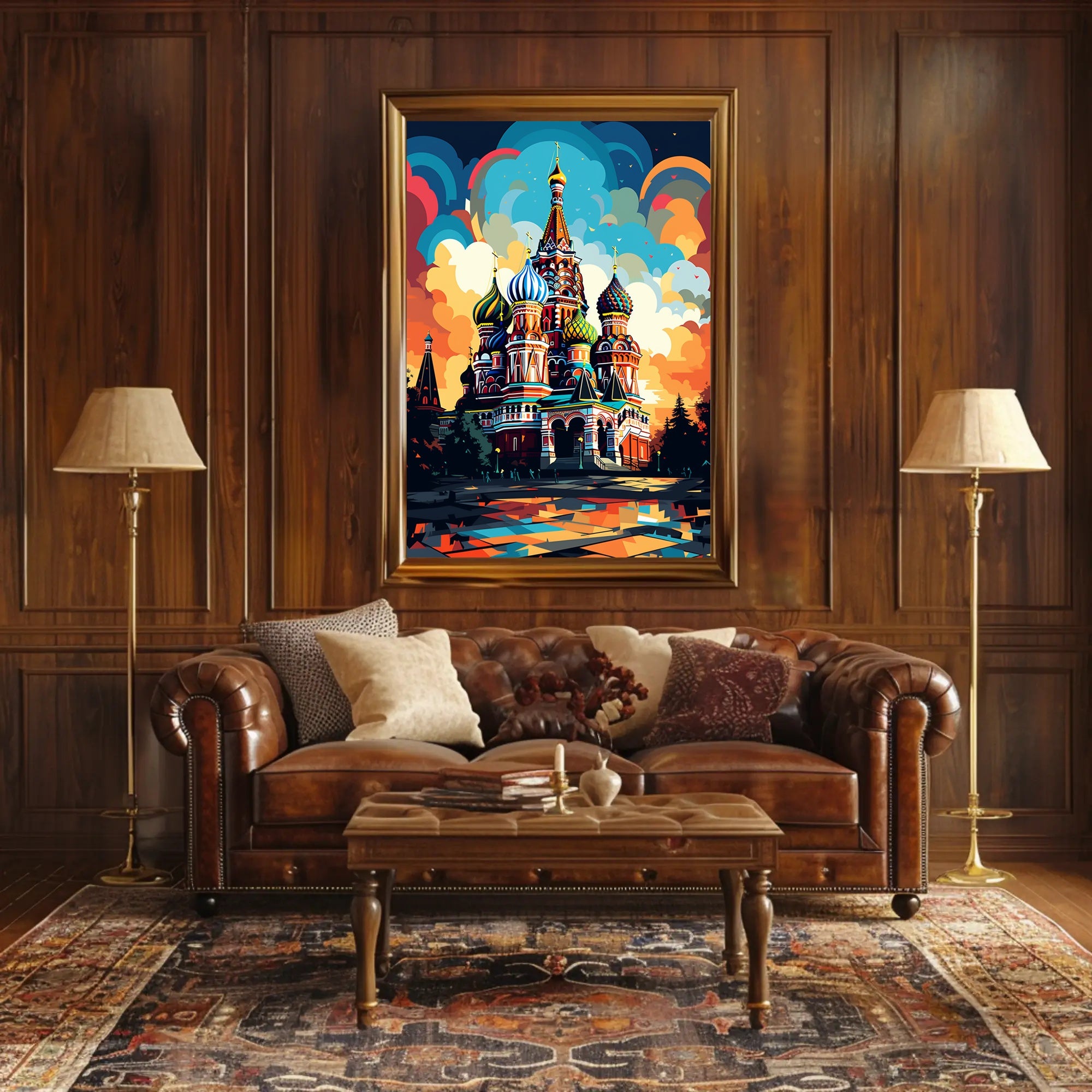 Vibrant St. BasilS Cathedral Poster