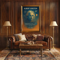 Einstein Inspirational Quote Vintage Art Motivational or Quote Poster