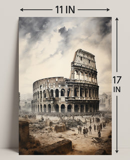 The Colosseum Echoes Of Ancient Rome Poster