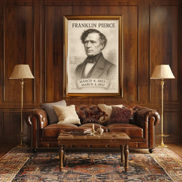 Franklin Pierce Poster Art Print for Home Decor and Vintage Aesthetic PosterGoat