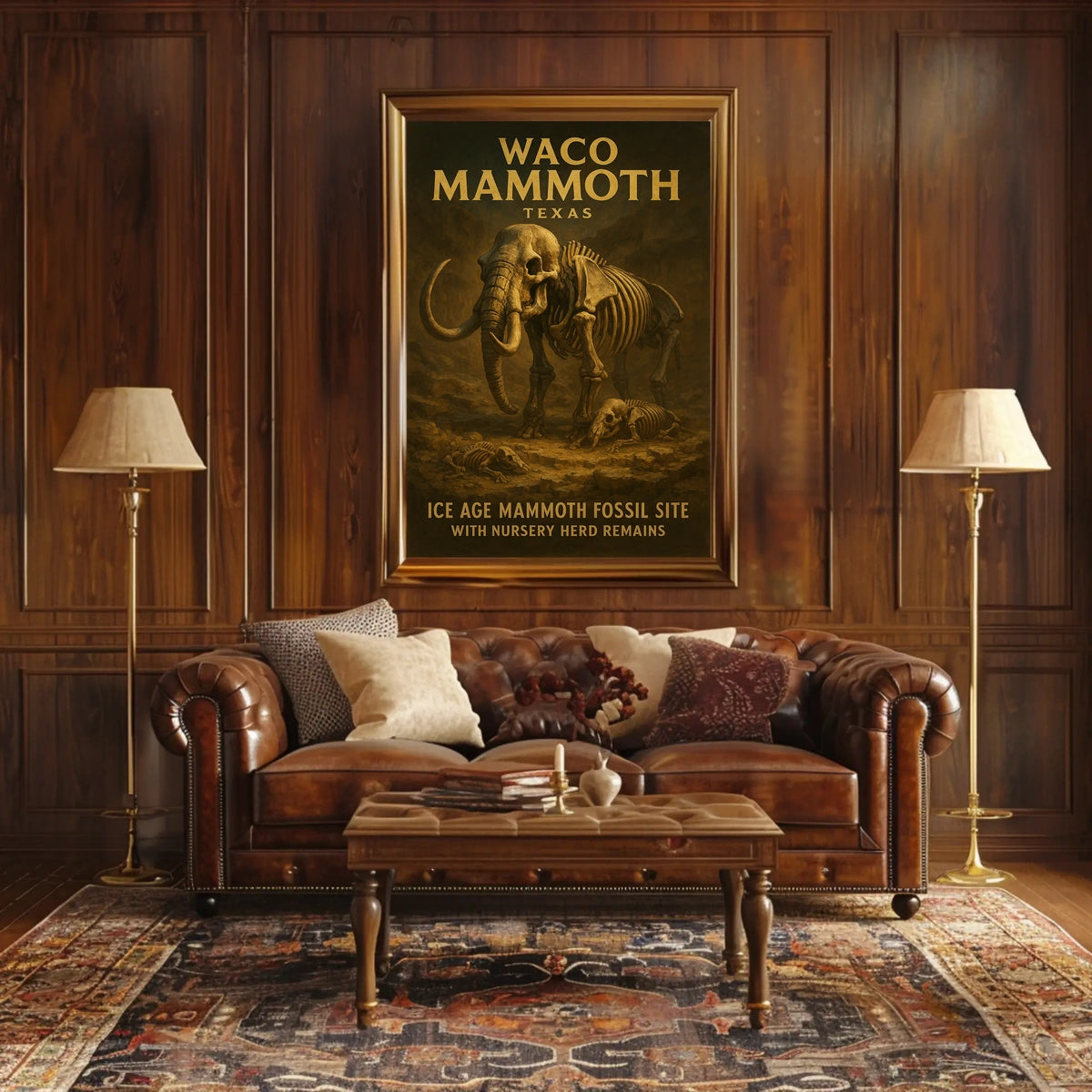 Waco Mammoth Fossil Site Poster