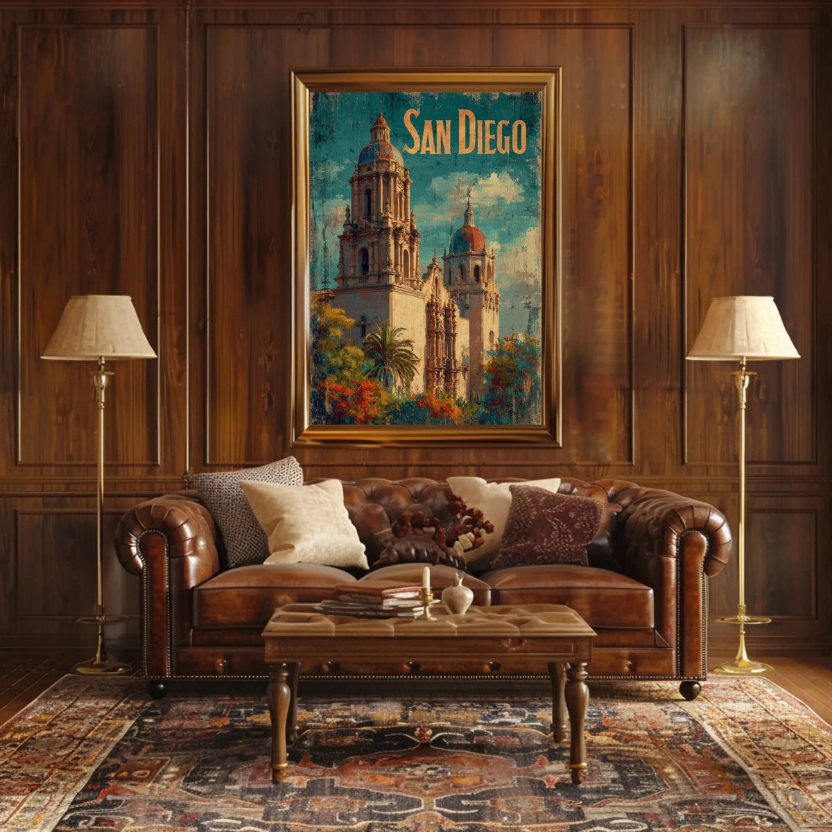 San Diego Architectural Charm Poster