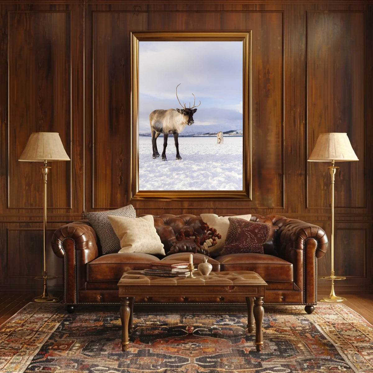 Winter Wilderness Majestic Reindeer Poster