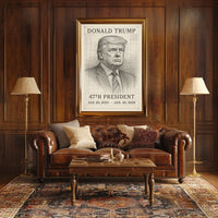 Donald Trump 47th President Poster