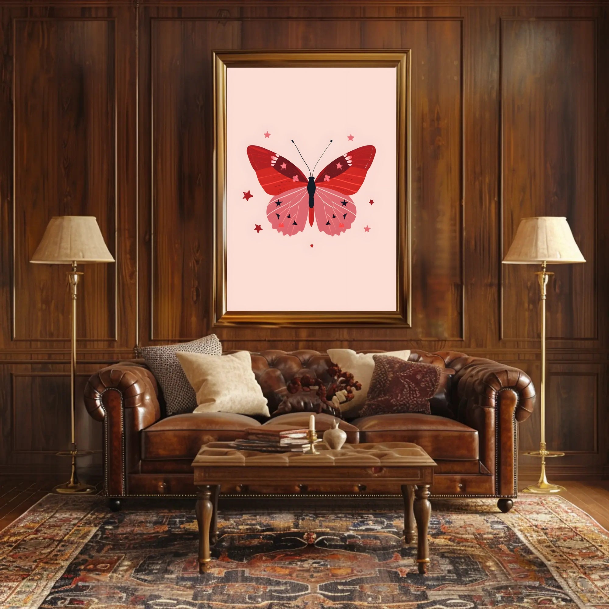 Whimsical Butterfly Art Print: Abstract or Artistic Poster PosterGoat