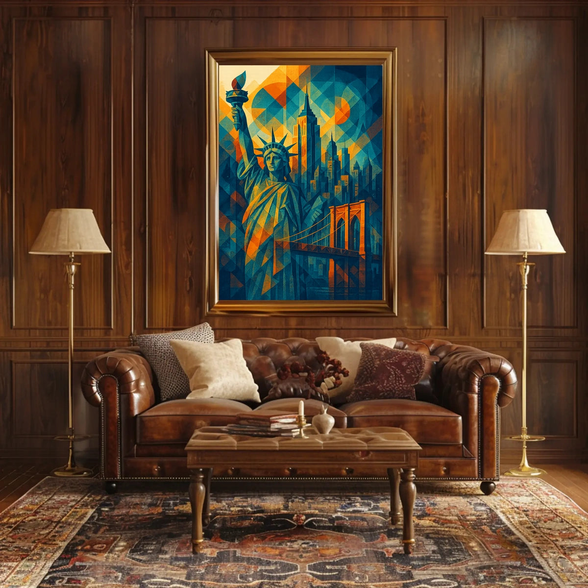 New York City Architecture Poster Abstract Wall Art