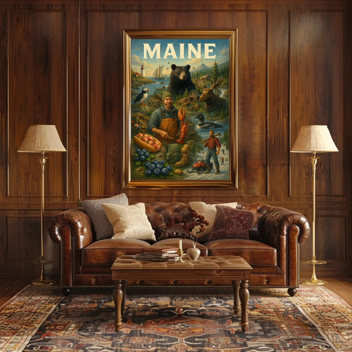 Discover Maine Poster