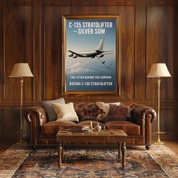The Lifter Behind the Curtain Boeing C-135 Stratolifter Poster PosterGoat