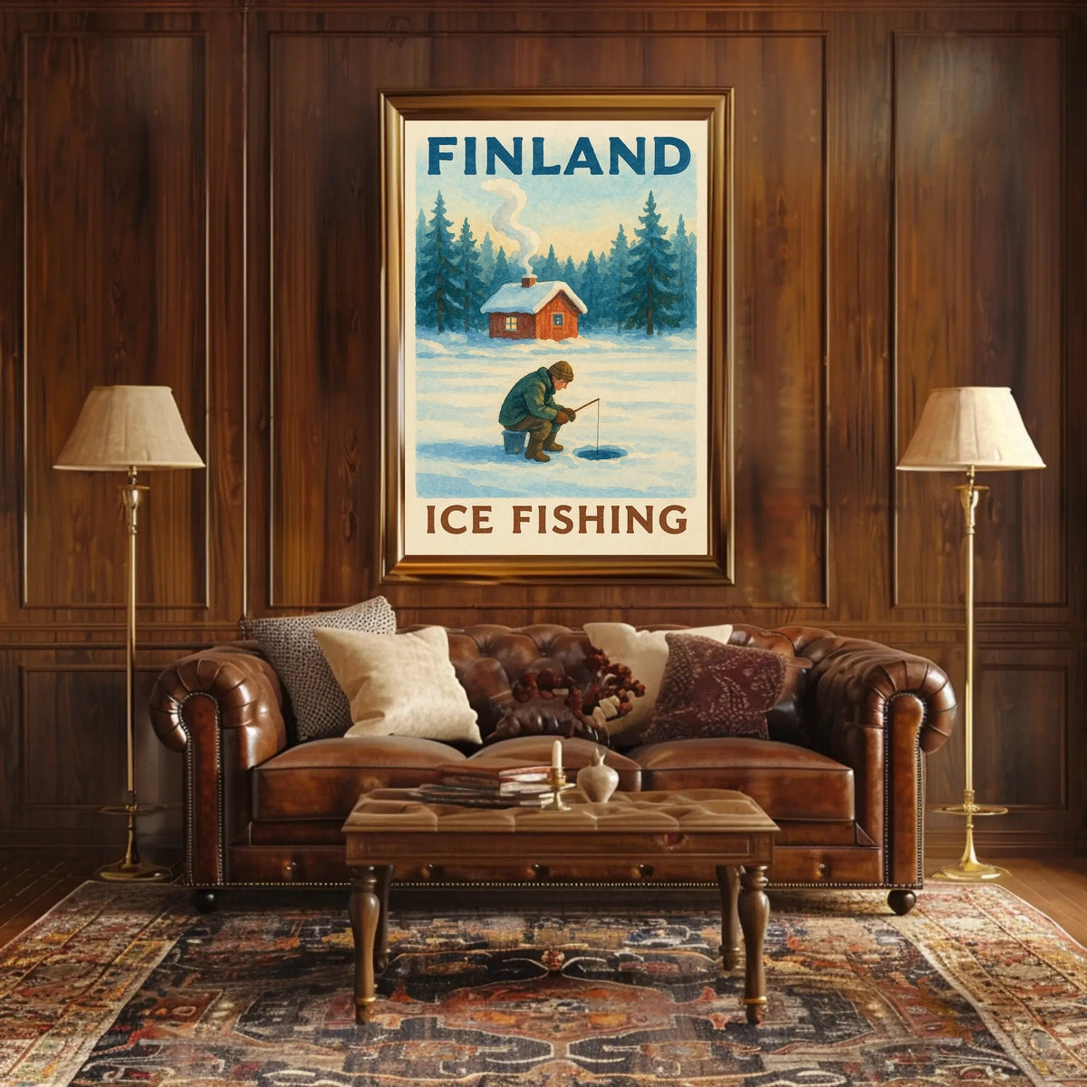 Finland Ice Fishing Adventure Poster