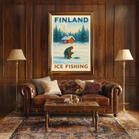 Finland Ice Fishing Adventure Poster