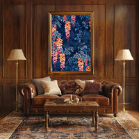 Vibrant Floral Illustrative Artwork for Artistic Poster