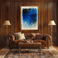 Abstract Blue Swirl Abstract Poster