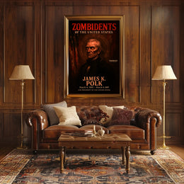 James K. Polk 11th President of the United States Zombidents Poster Series