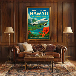 Discover Hawaii Wall Art Print Decor PosterGoat