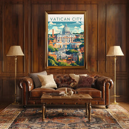Vatican City's St. Peter's Basilica Travel Poster
