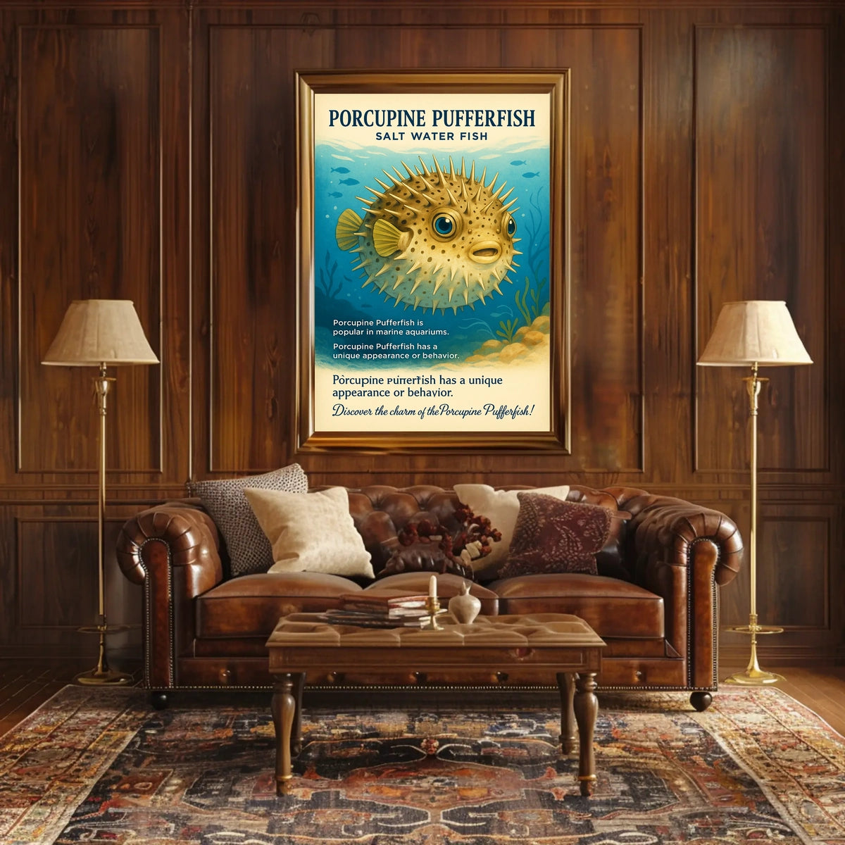 Discover the Porcupine Pufferfish Poster