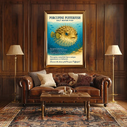 Discover the Porcupine Pufferfish Poster