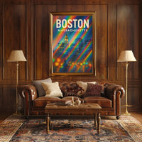 Boston Scenic Wanderlust Minimalist Poster