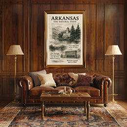Arkansas The Natural State Poster
