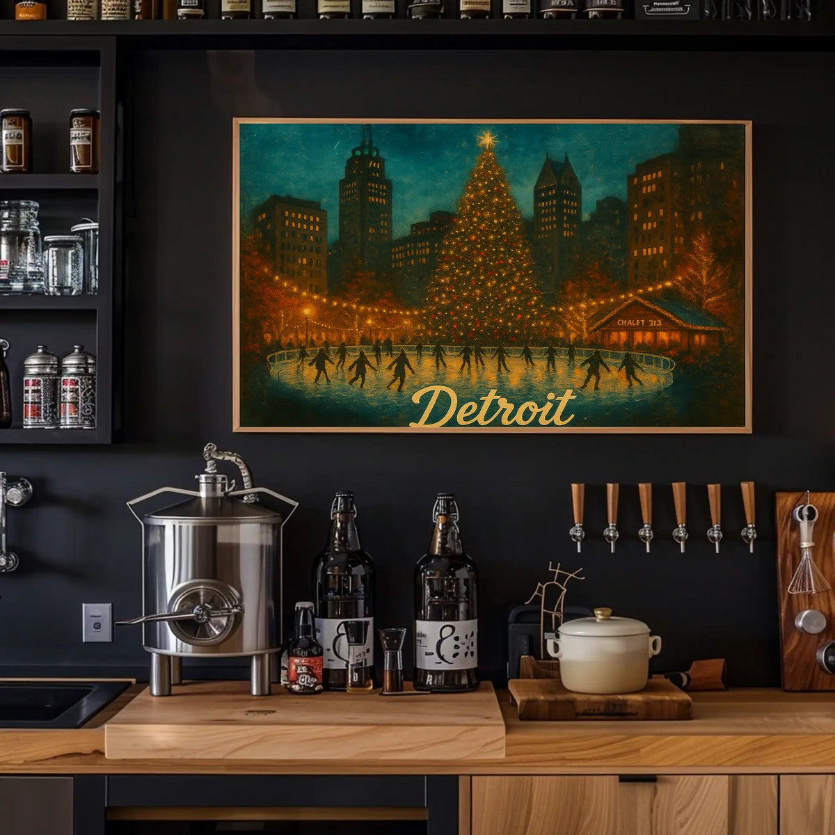 Detroit Winter Wonderland Poster