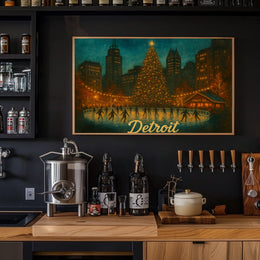 Detroit Winter Wonderland Poster