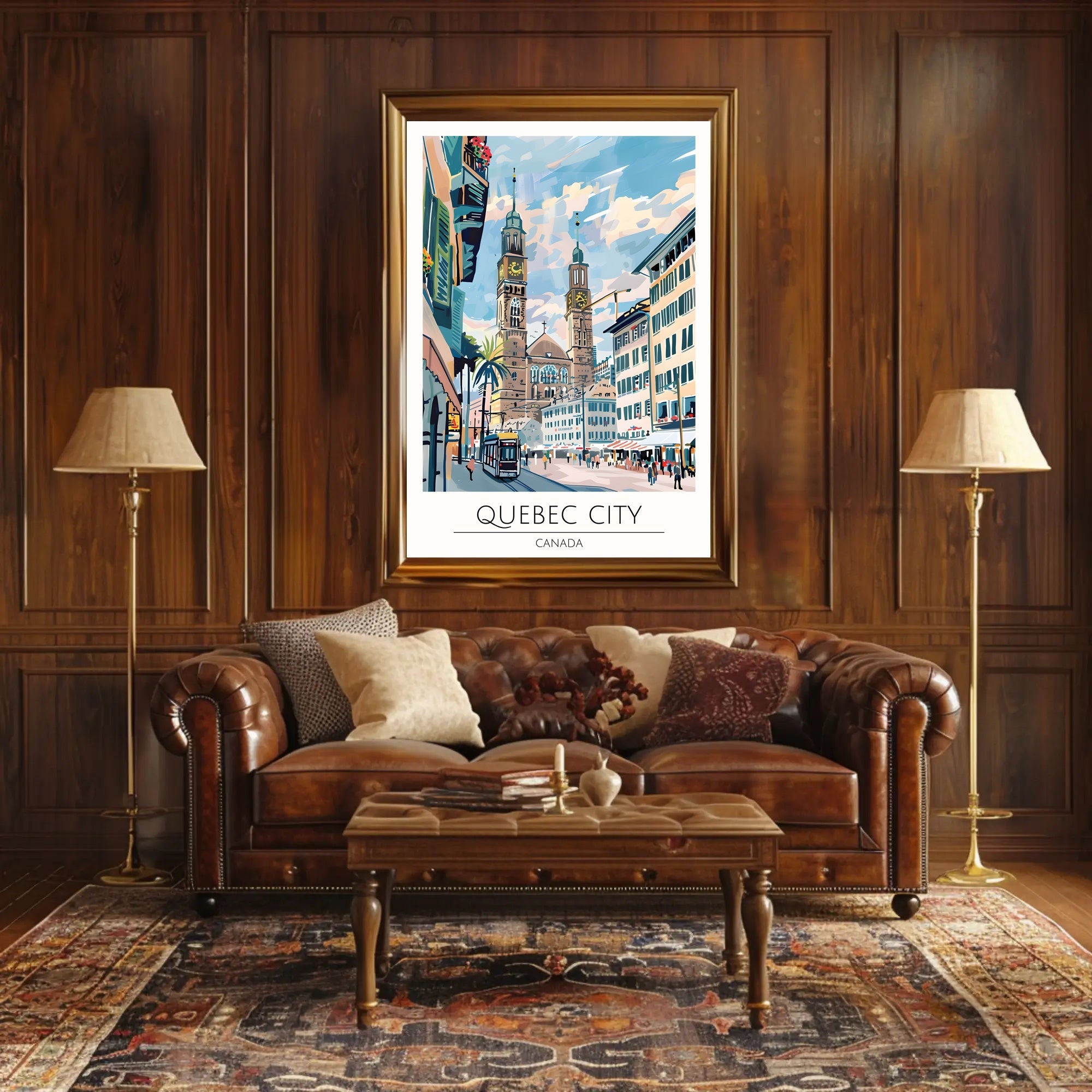 Quebec City Charm Poster PosterGoat