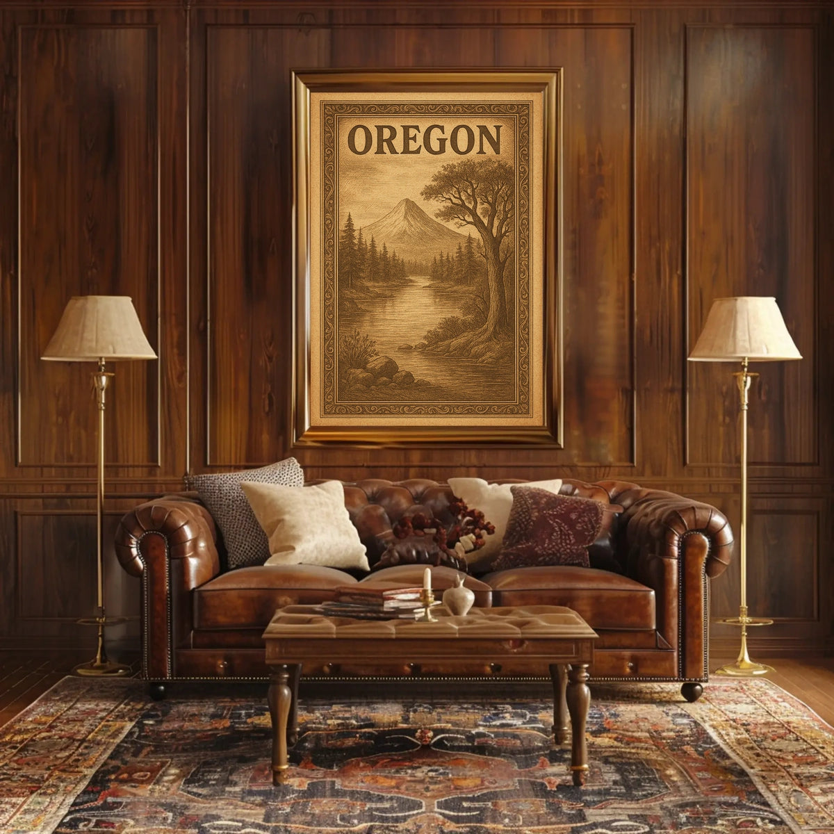 Oregon Scenic Landscape Poster