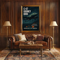 C-47 Gooney Bird Poster PosterGoat