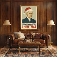 Calvin Coolidge Christmas Poster