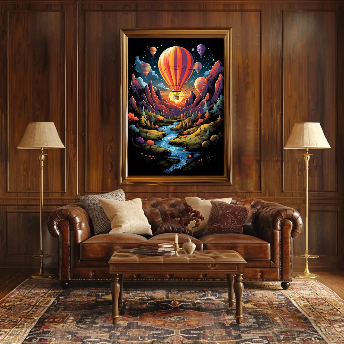 Dreamy Hot Air Balloon Adventure Poster