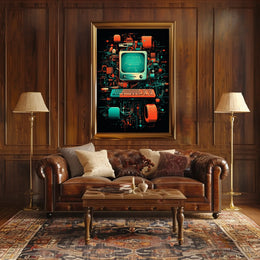 Retro Tech Fusion Poster