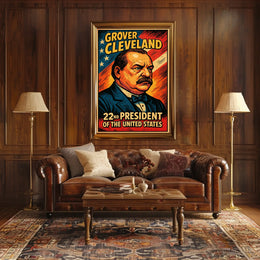Grover Cleveland 22nd President Poster Heritage Decor