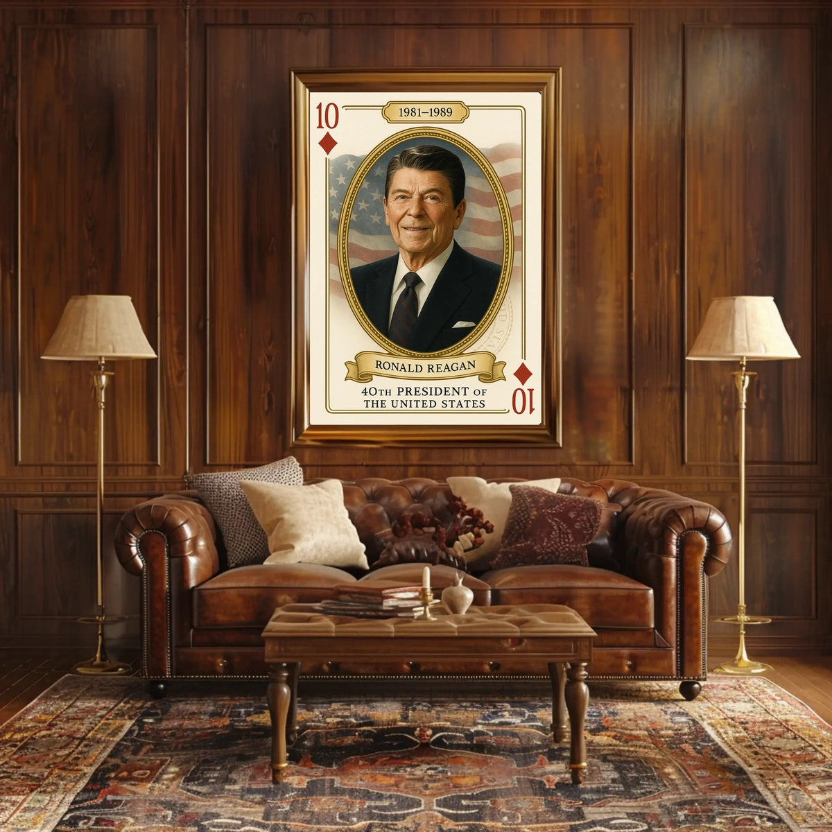 Ronald Reagan 40th President United States History Poster