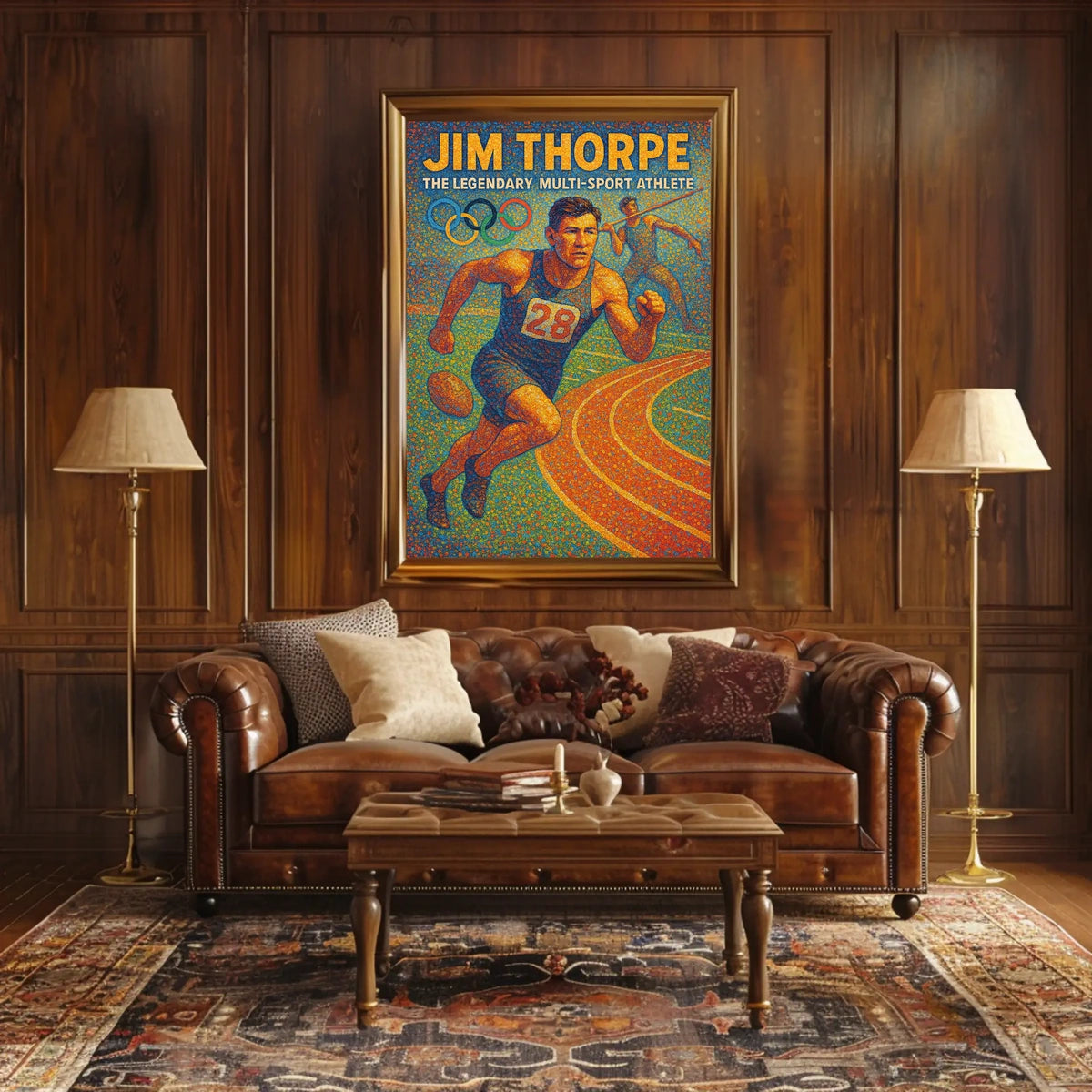 Jim Thorpe Legendary Athlete Poster