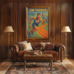Jim Thorpe Legendary Athlete Poster