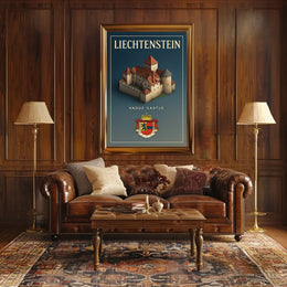 Liechtenstein Vaduz Castle Poster