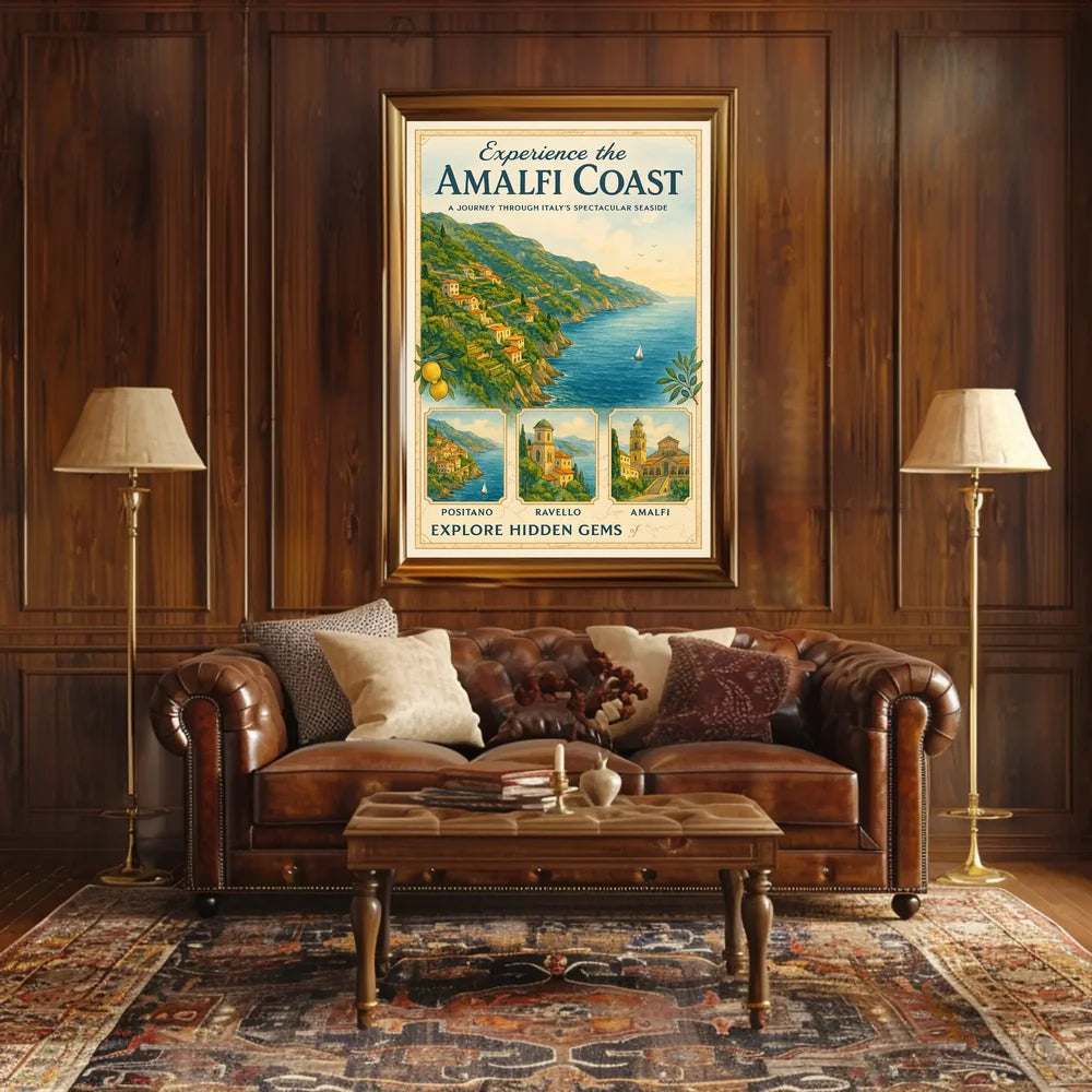 Amalfi Coast Travel Adventure Poster
